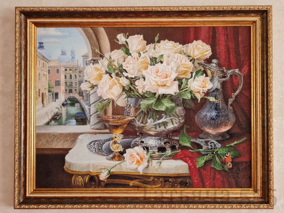 Работа «Розы и кувшин»