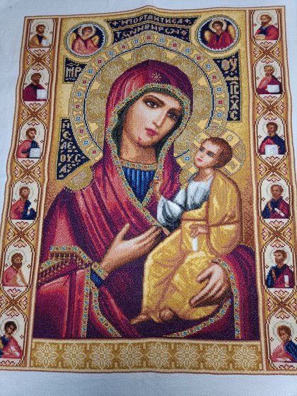 Работа «Икона БОЖЬЯ МАТЕРЬ»