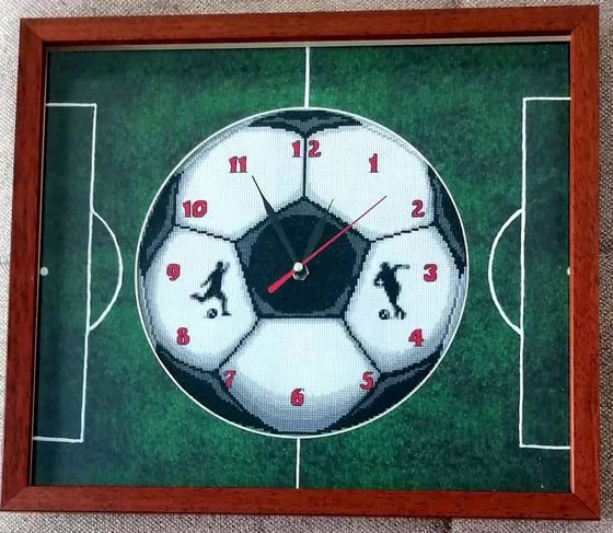 Работа «Часы Футбольный мяч.»