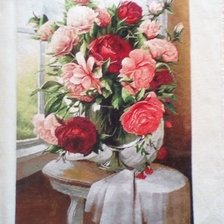 Работа «цветя до прозореца»