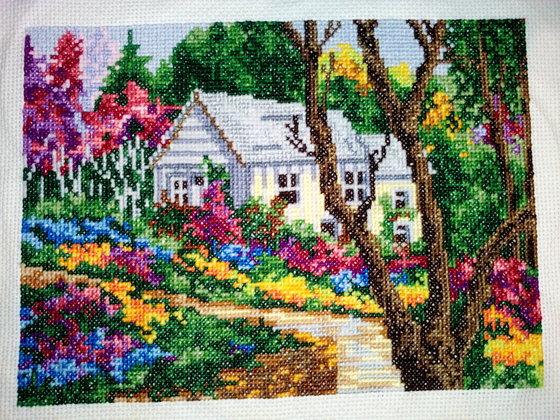 Работа «Домик с садом»