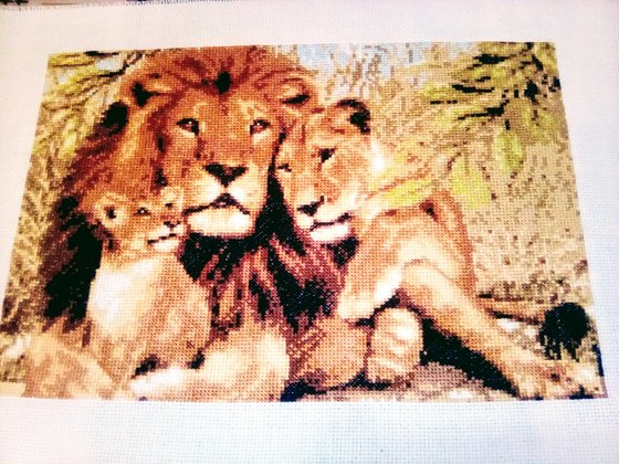 Работа «Львиная семья»