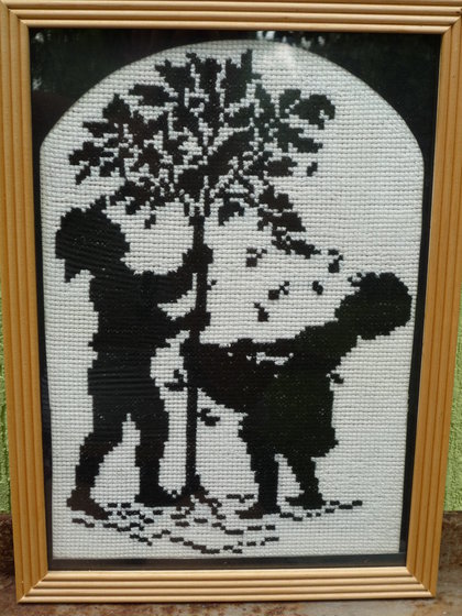 Работа «Сбор яблок»