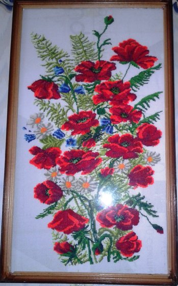 Работа «Букет маков.»