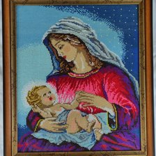 Работа «Икона божьей матери с младенцем»