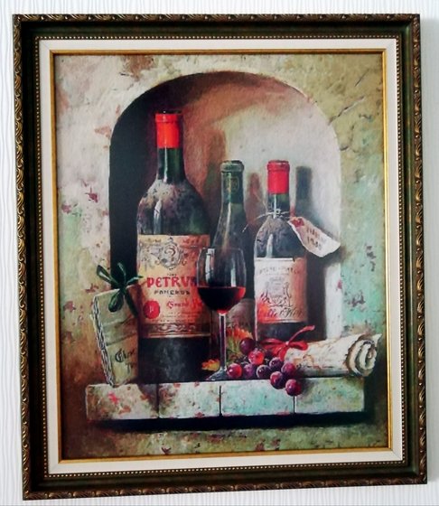 Работа «Натюрморт с вином»