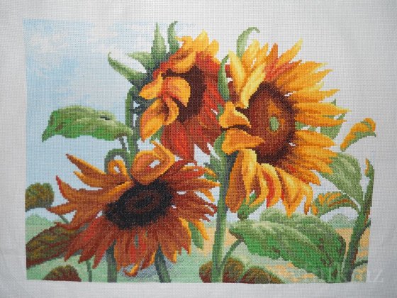 Работа «Осколки солнечного лета, Чаривна мить, 42х28см  аида 14»