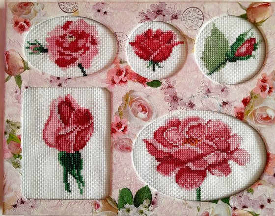 Работа «Миниатюрные розы»