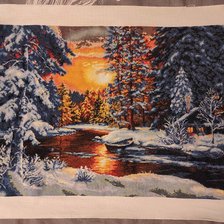Работа «Зимний закат»