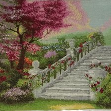 Работа «Лестница в парк»