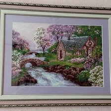 Работа «Весенний пейзаж от Риолис»