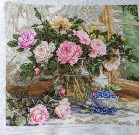 Работа «Натюрморт с черникой»