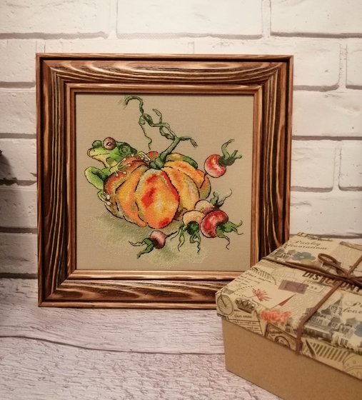 Работа «Лягушка на тыкве»