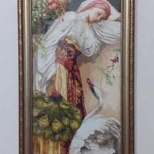 Работа «девушка и лебедь»