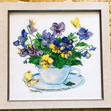 Работа «Утренние цветы»