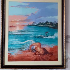 Работа «девушка и море»