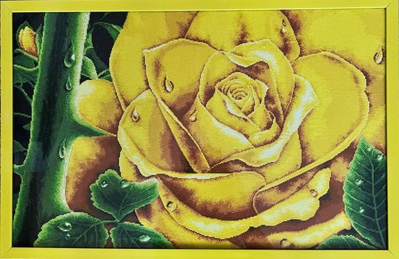 Работа «Жёлтая роза»