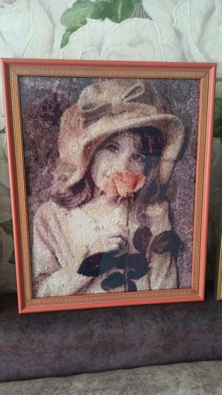 Работа «Девочка с розой»