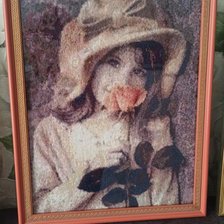 Работа «Девочка с розой»