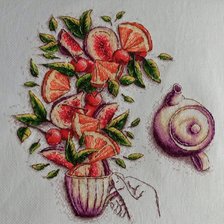 Работа «Сочный чай. Схема Евгении Полуэктовой.»