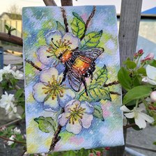 Работа «Схема Анны Петуновой"Яблоневый цвет"»