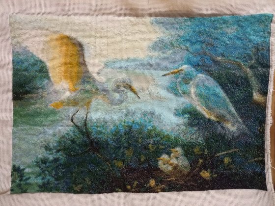 Работа «Белые цапли»