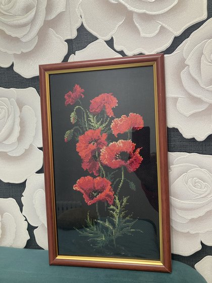 Работа «Красные маки»