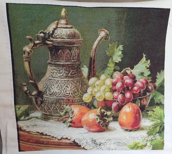 Работа «Натюрморт с хурмой»