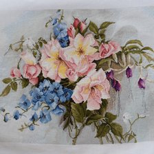 Работа «Букет с колокольчиками»