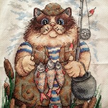 Работа «Кот рыболов»