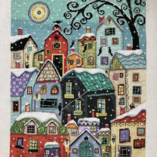 Работа «Тихо падает на крыши снег»