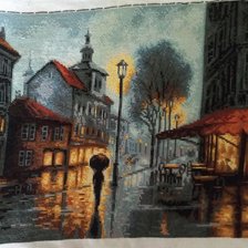 Работа «Прогулка под дождем»