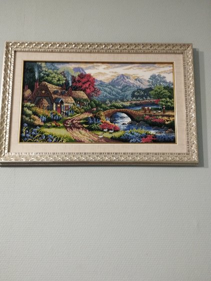 Работа «Деревенский пейзаж»