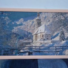 Работа «Горный зимний пейзаж»