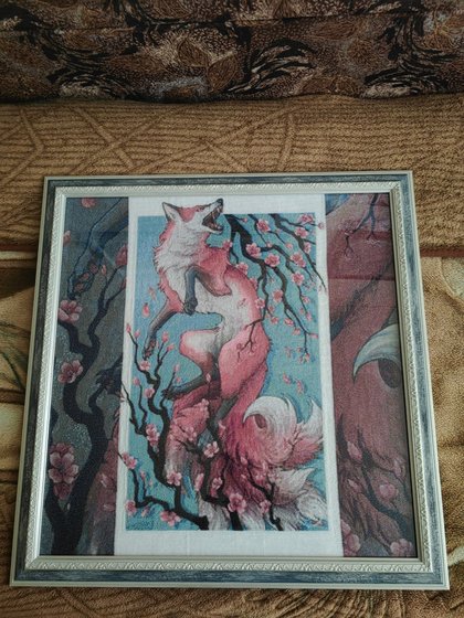 Работа «Лиса японский стиль»