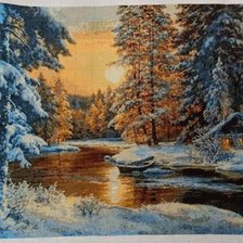 Работа «Зимен пейзаж»