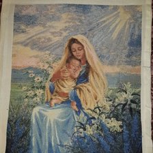 Работа «мадонна с младенцем»