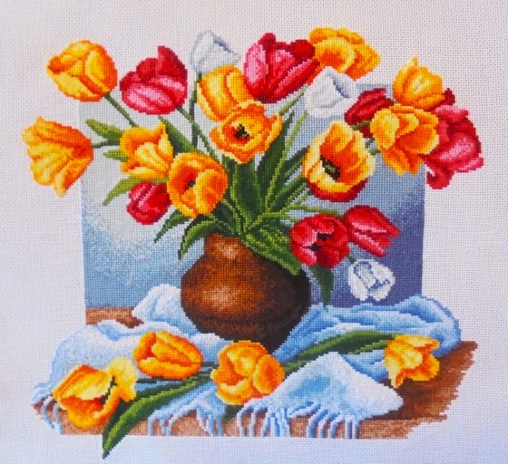 Работа «Тюльпаны»