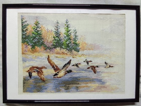 Работа «Утки летят»