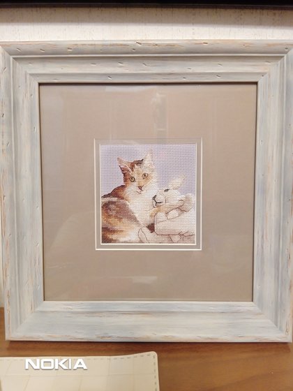 Работа «Кошка с зайцем»