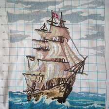 Работа «Корабль на волнах»