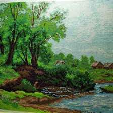 Работа «деревенский пейзаж»