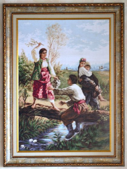 Работа «Вышивка крестом Luca-S B559 «Через кладку»»