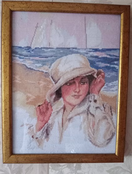 Работа «Девушка и море»