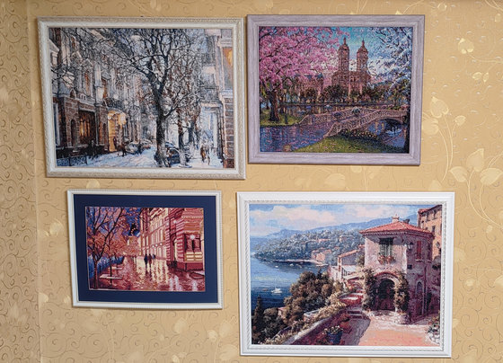 Работа «Городкие пейзажи: времена года»