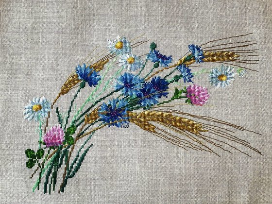 Работа «Рожь и васильки Марья Искусница»