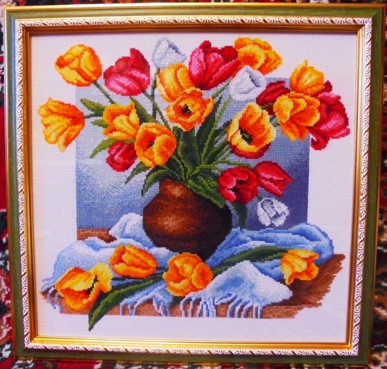 Работа «Тюльпаны»