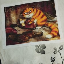 Работа «Котик чистюля»