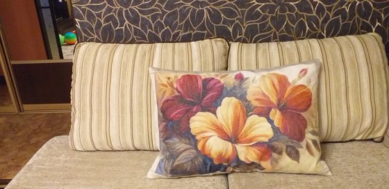 Работа «Китайская роза. Гибискус»