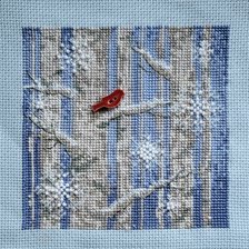 Работа «Зимний лес от Mill Hill»